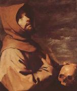 Francisco de Zurbaran The Ecstacy of St Francis (mk08) oil painting on canvas